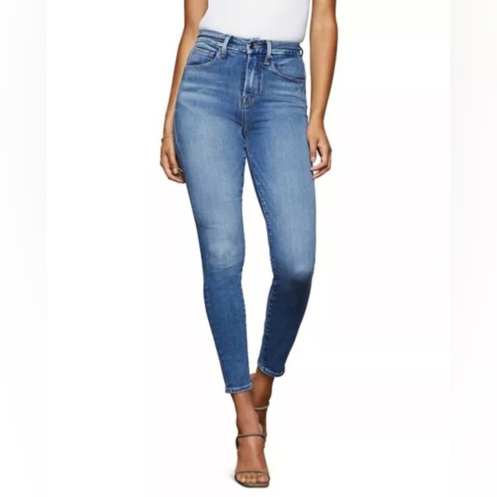 Good American Good Waist Jean High Rise Skinny Blue350 NWT